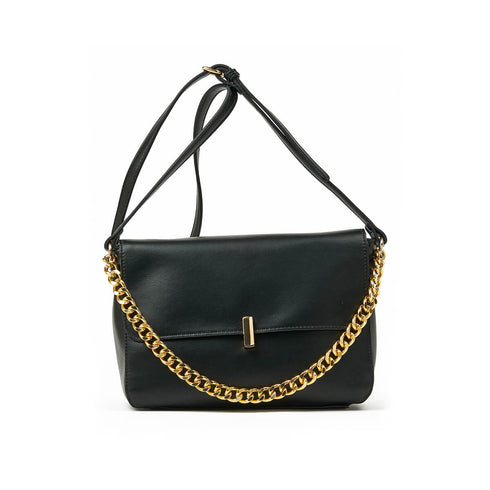 Verde Γυναικεία Τσάντα Χιαστί 16-7346 Μαύρο